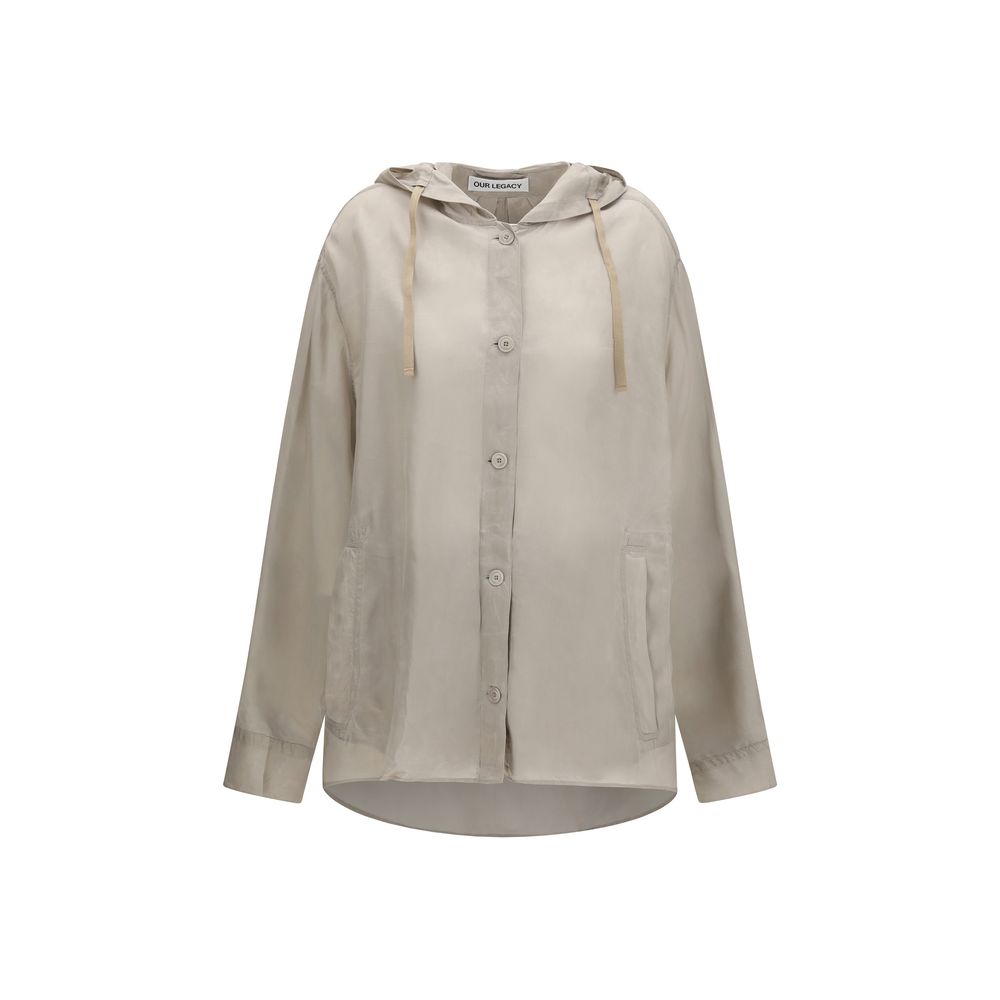 Our Legacy Gray Copper Shell Jacket 1728,72470364320,Clothing,Gray,IT36 | XS,IT38 | S,Jackets & Coats - Clothing,New with tags,Our Legacy,Shell Jackets - Jackets & Coats - Clothing,Women