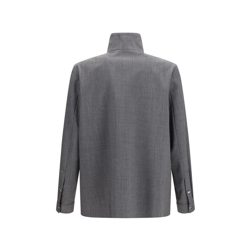 Valentino Gray Polyester Coat 1728,72470364320,Clothing,Coats - Jackets & Coats - Clothing,Gray,IT50 | L,IT52 | XL,Jackets & Coats - Clothing,Men,New with tags,Valentino