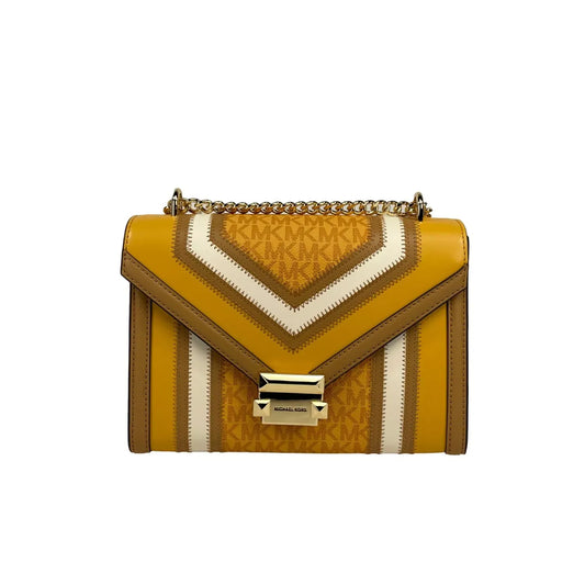 Michael Kors Whitney Medium PVC Flap Chain Shoulder Bag