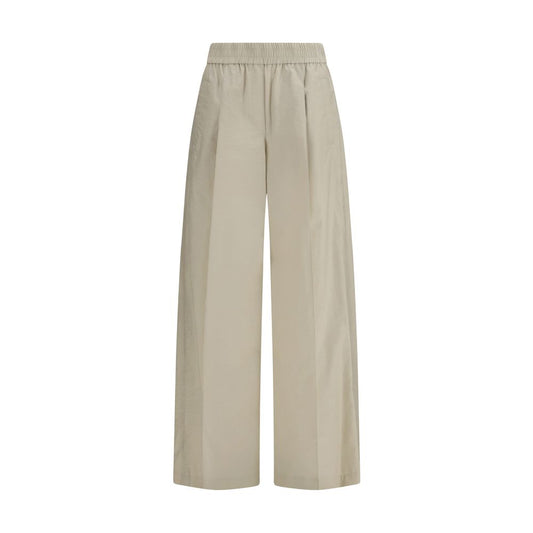 Brunello Cucinelli Beige Cotton Casual Pants 1728,72470364320,Beige,Brunello Cucinelli,Casual Pants - Pants - Clothing,Clothing,IT38 | S,IT40 | M,IT44 | L,IT46|XL,New with tags,Pants - Clothing,Women