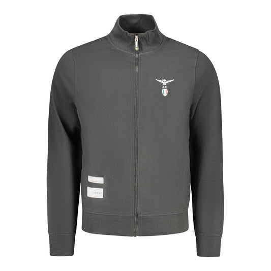 Accademia Militare Black Cotton Sweatshirt 1728,3XL,67403481248,Accademia Militare,Black,Clothing,L,M,Men,New with tags,S,Sweaters - Clothing,Sweatshirts - Sweaters - Clothing,XL,XXL