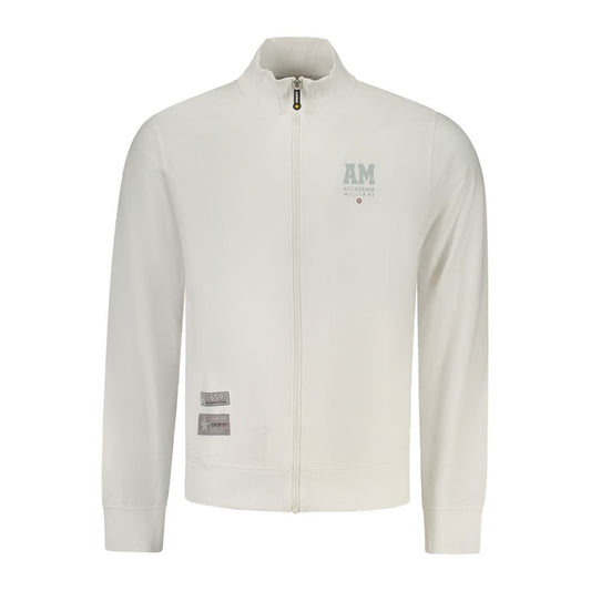Accademia Militare White Cotton Sweatshirt 1728,3XL,67403481248,Accademia Militare,Clothing,L,M,Men,New with tags,S,Sweaters - Clothing,Sweatshirts - Sweaters - Clothing,White,XL,XXL