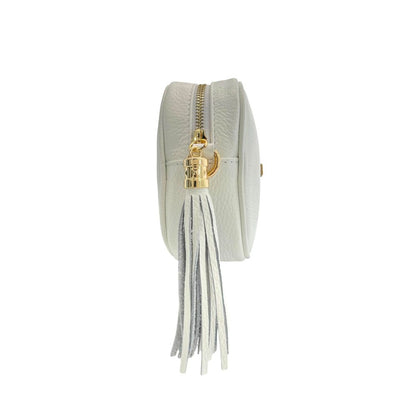 Baldinini Trend White Cowhide Crossbody Bag
