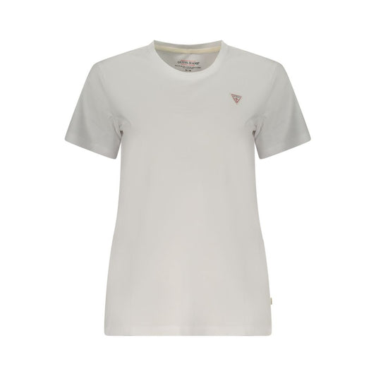 Guess Jeans White Cotton Women T-Shirt
