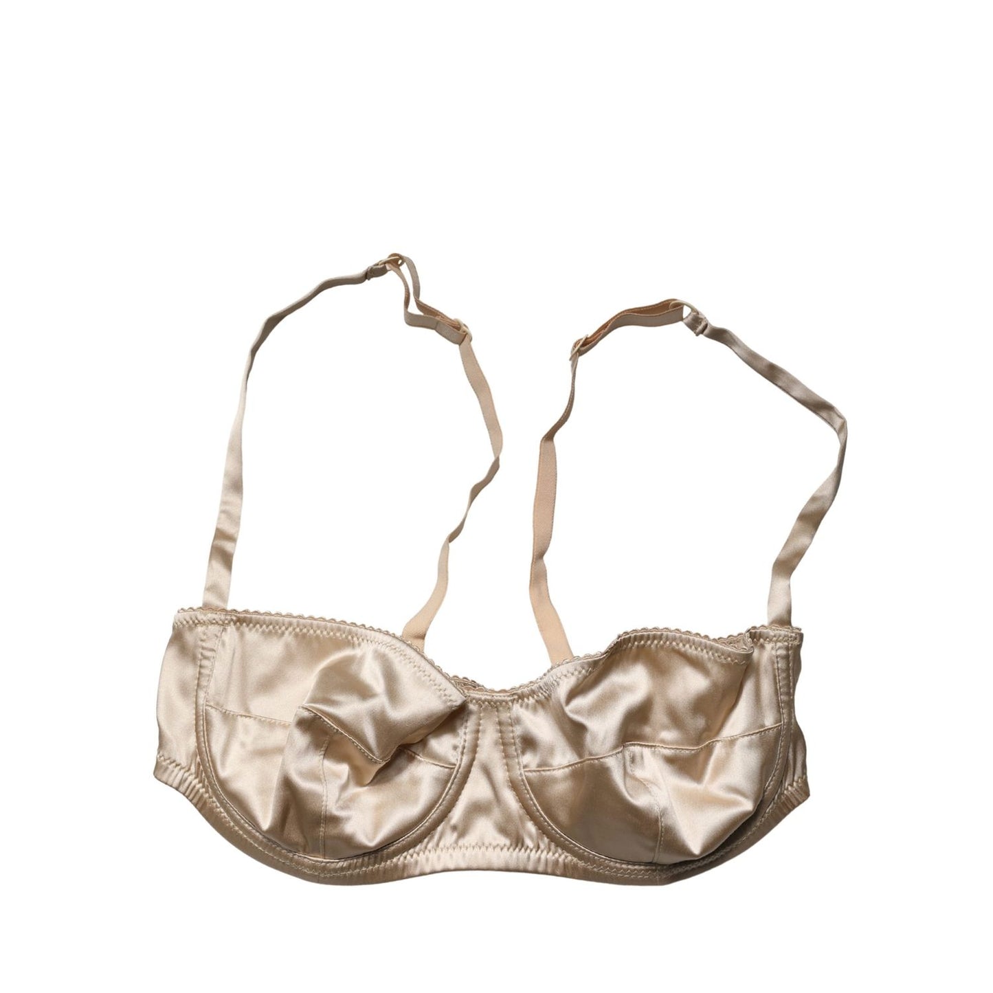 Dolce & Gabbana Beige Semi-Pad Underwire Balconette Bra Underwear