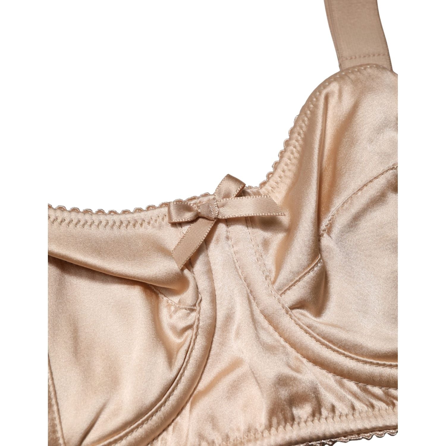 Dolce & Gabbana Beige Semi-Pad Underwire Balconette Bra Underwear