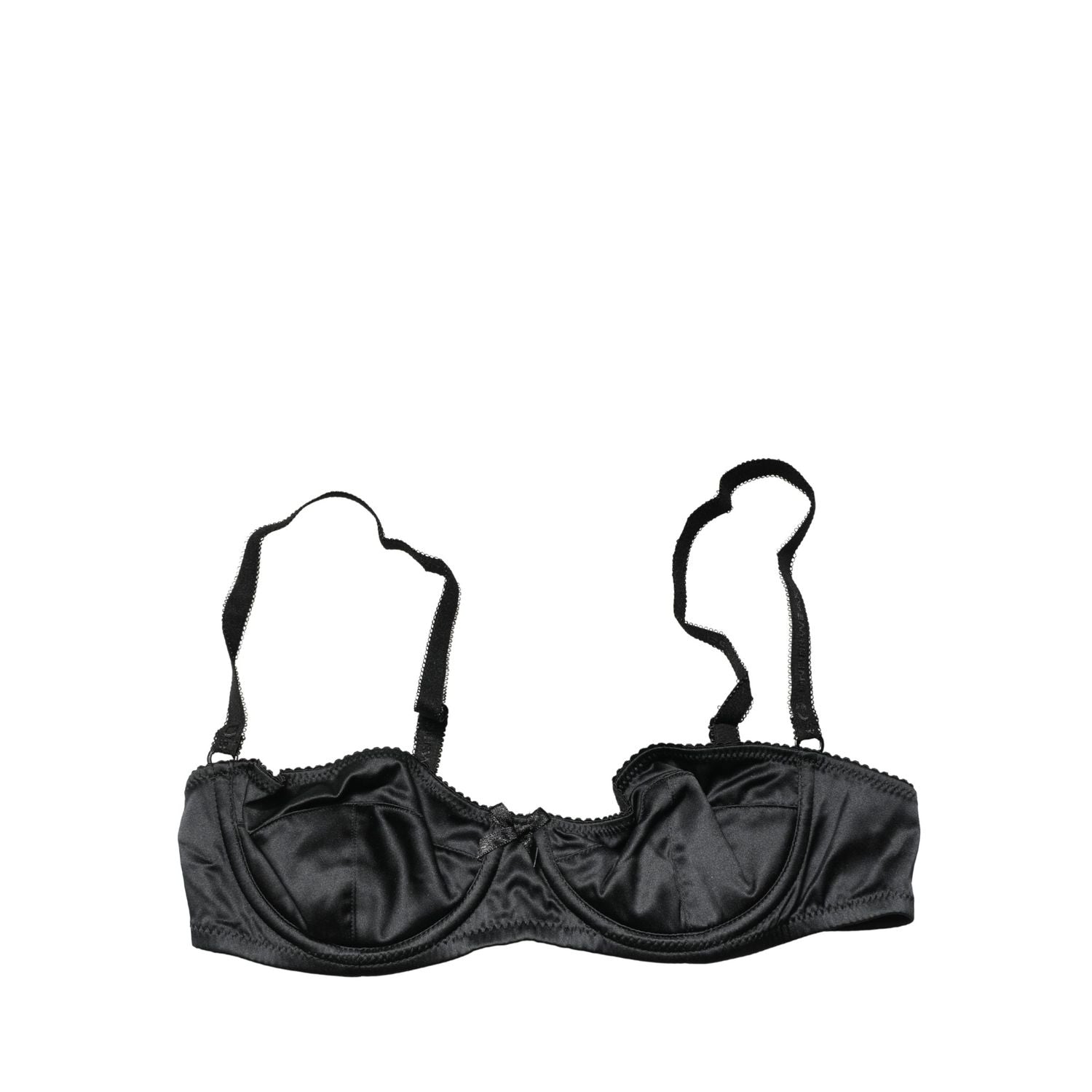 Dolce & Gabbana Black Semi-Pad Underwire Balconette Bra Underwear
