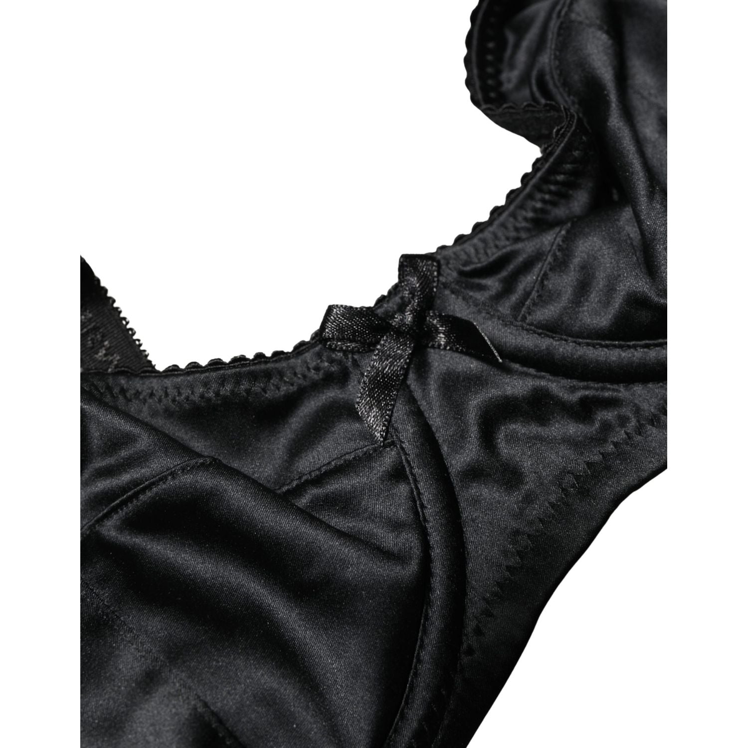 Dolce & Gabbana Black Semi-Pad Underwire Balconette Bra Underwear