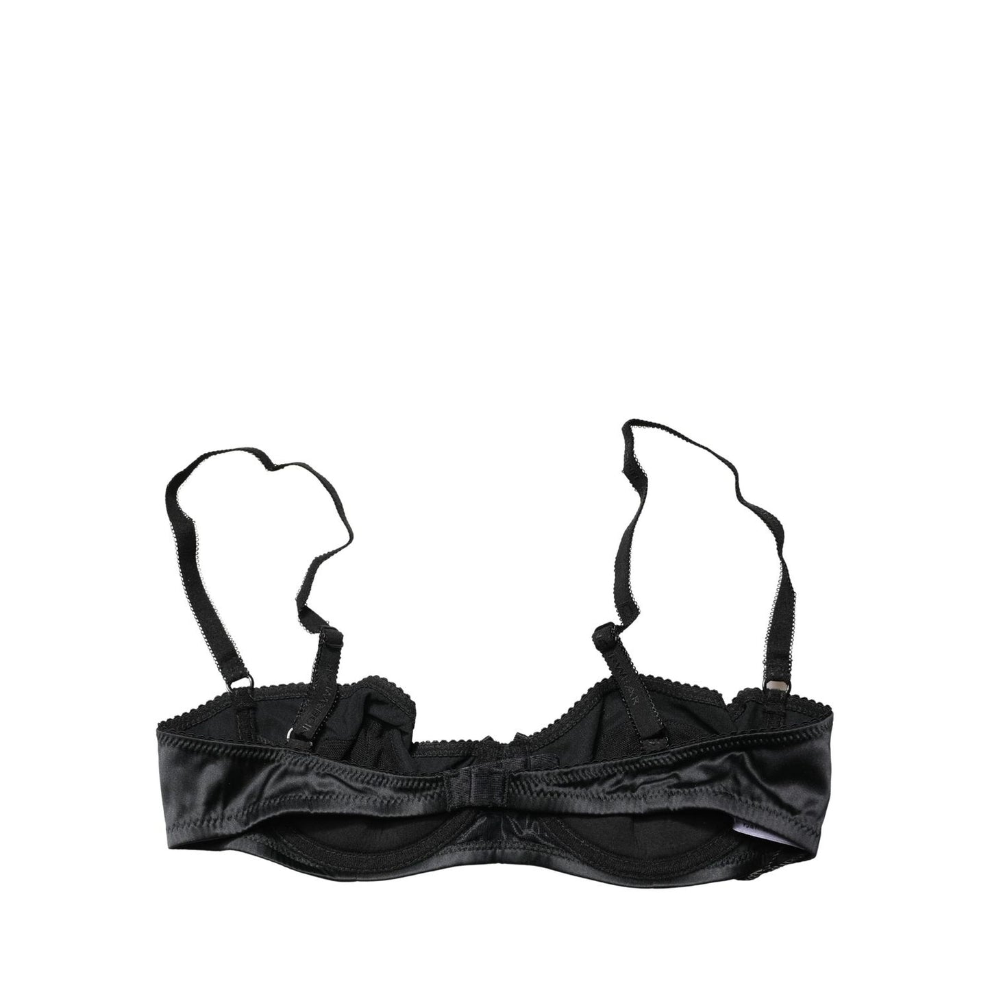 Dolce & Gabbana Black Semi-Pad Underwire Balconette Bra Underwear