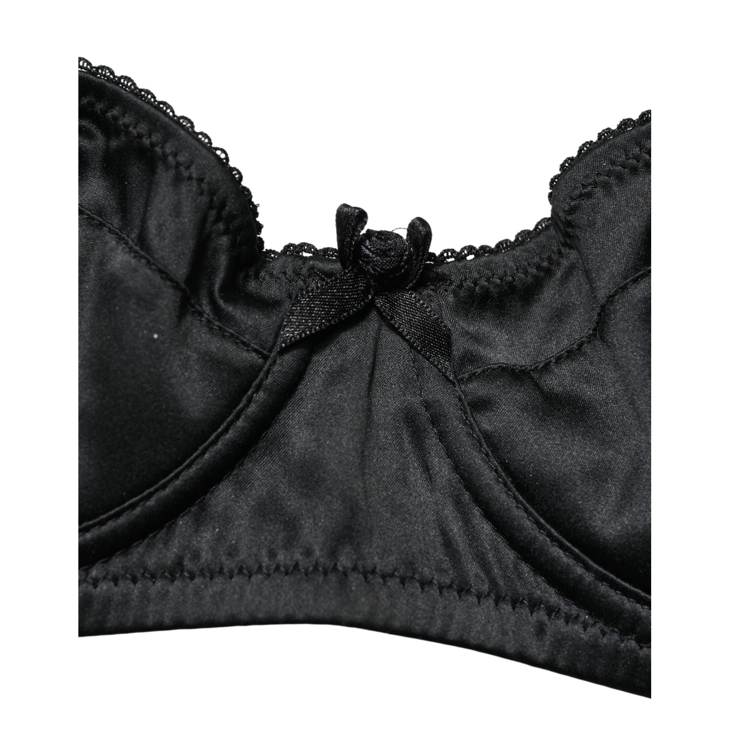 Dolce & Gabbana Black Semi-Pad Underwire Balconette Bra Underwear