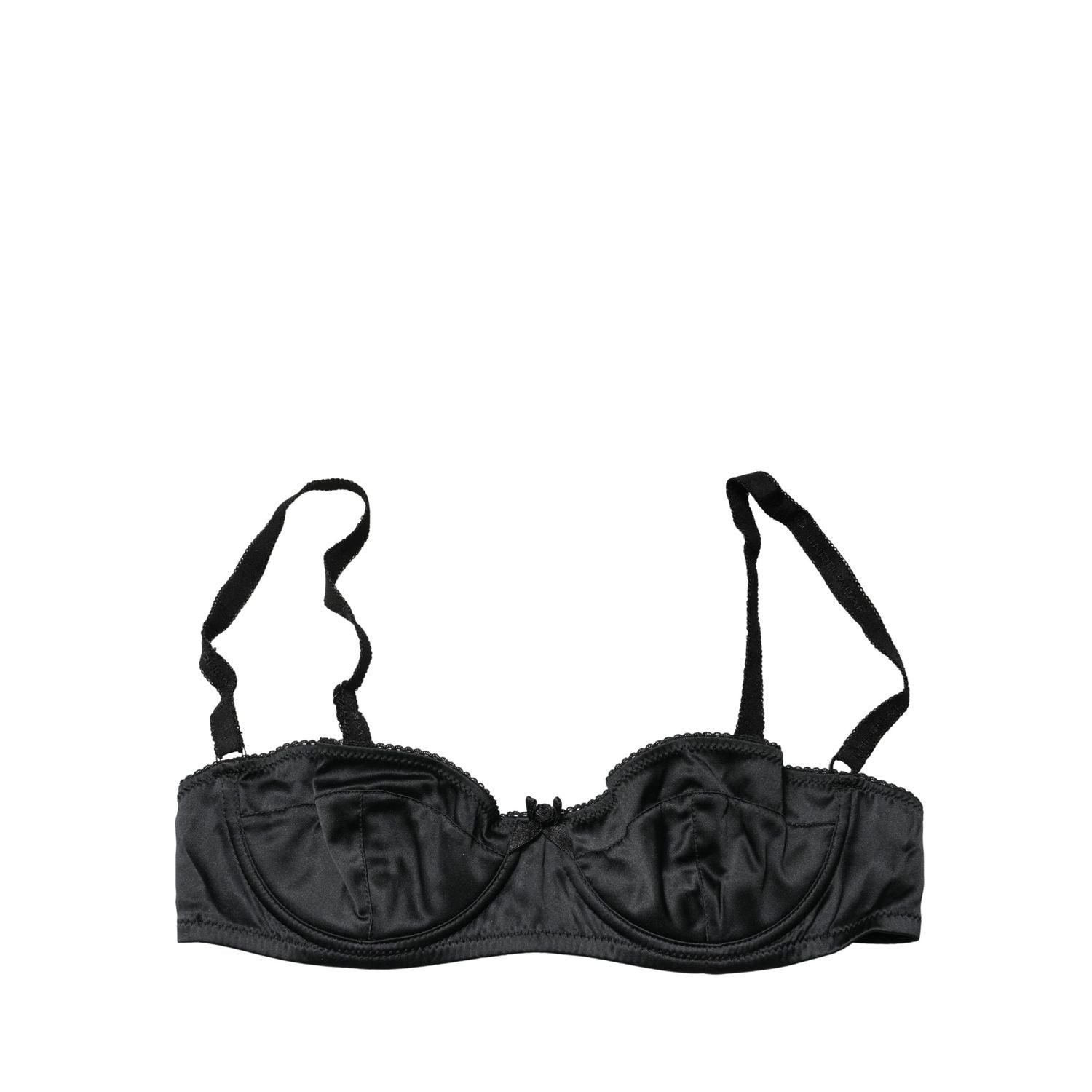 Dolce & Gabbana Black Semi-Pad Underwire Balconette Bra Underwear