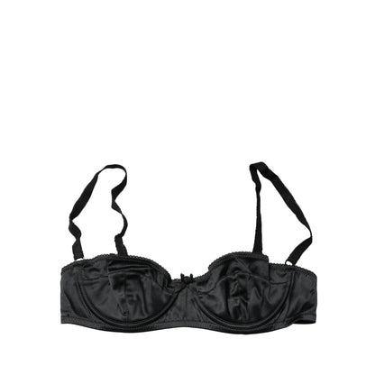 Dolce & Gabbana Black Semi-Pad Underwire Balconette Bra Underwear