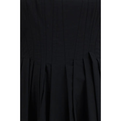 Max Mara Black Cotton Casual Dress