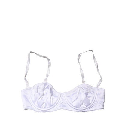 Dolce & Gabbana White Semi-Pad Underwire Balconette Bra Underwear