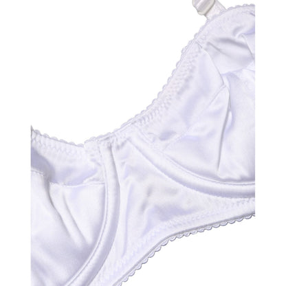 Dolce & Gabbana White Semi-Pad Underwire Balconette Bra Underwear