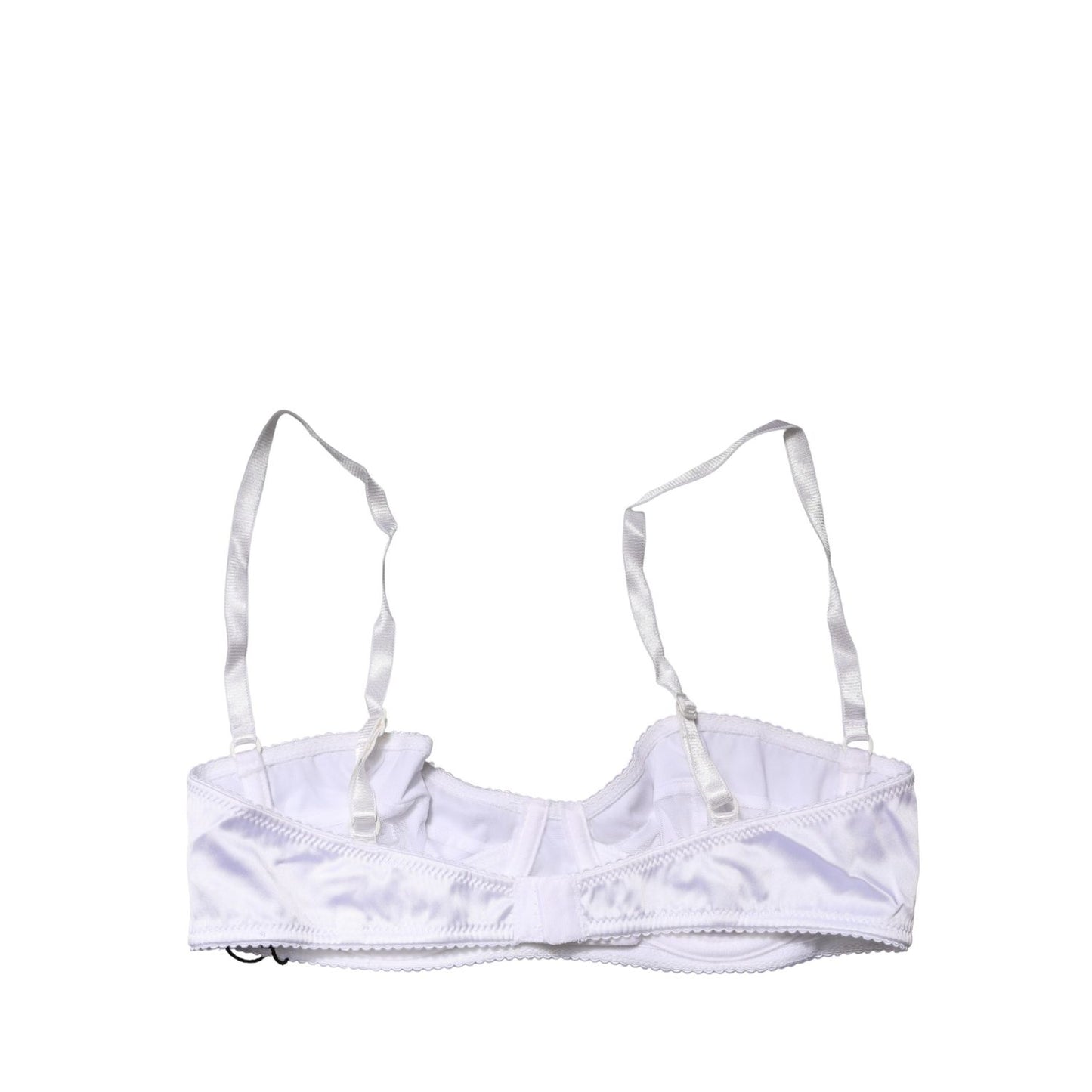 Dolce & Gabbana White Semi-Pad Underwire Balconette Bra Underwear
