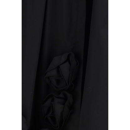 Ella Black Cotton Casual Dress