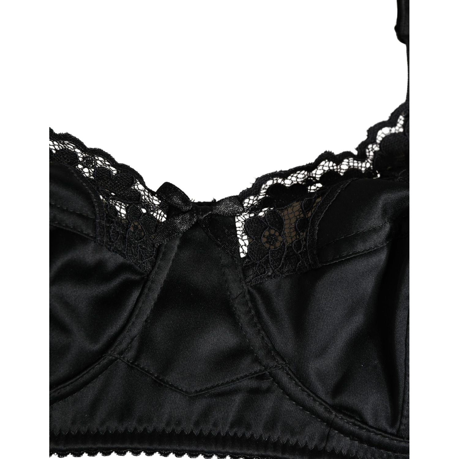 Dolce & Gabbana Black Semi-Pad Underwire Balconette Bra Underwear