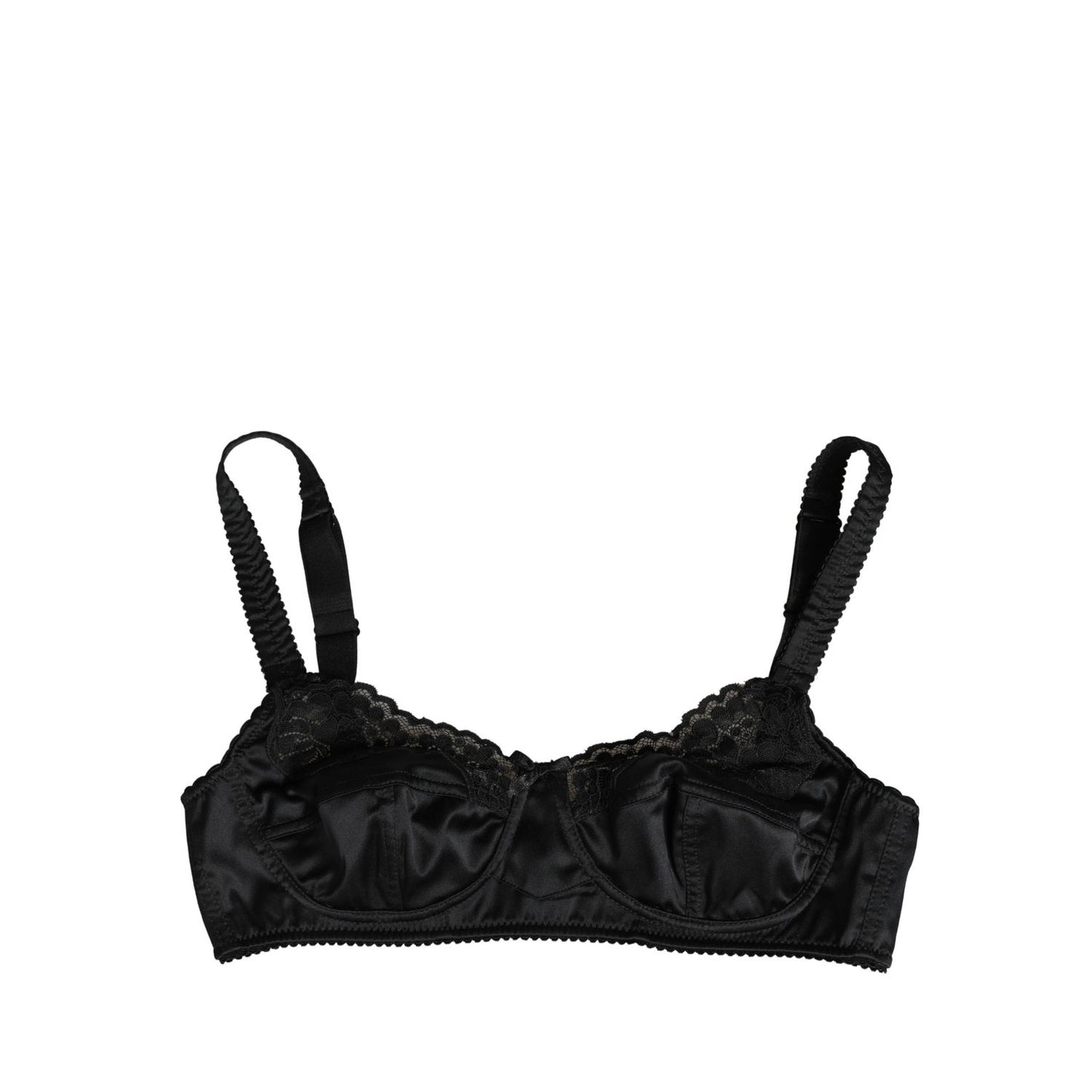 Dolce & Gabbana Black Semi-Pad Underwire Balconette Bra Underwear