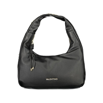 Mario Valentino Black Polyurethane Women's Shoulder Bag