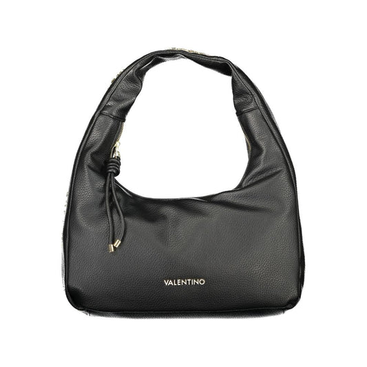 Mario Valentino Black Polyurethane Women's Shoulder Bag