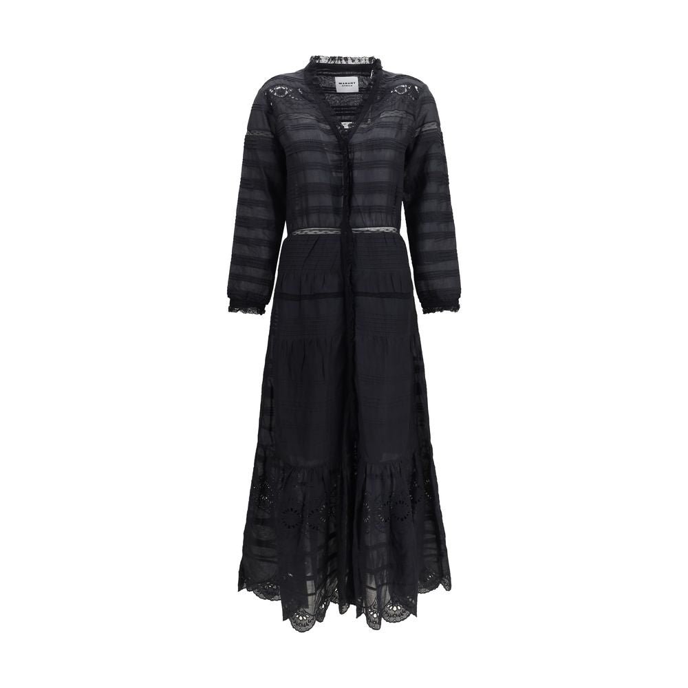 Marant Etoile Black Cotton Casual Dress