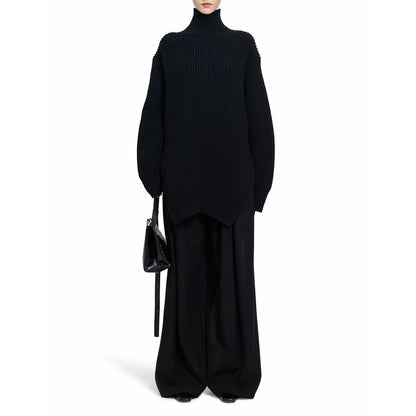 Jil Sander Black Wool Turtleneck