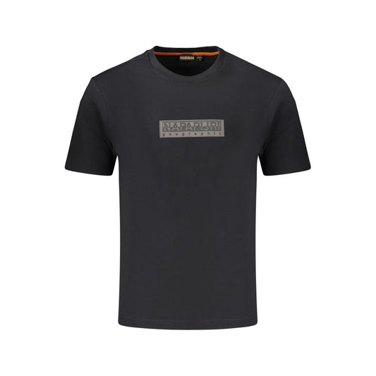 Napapijri Black Cotton Men's T-Shirt