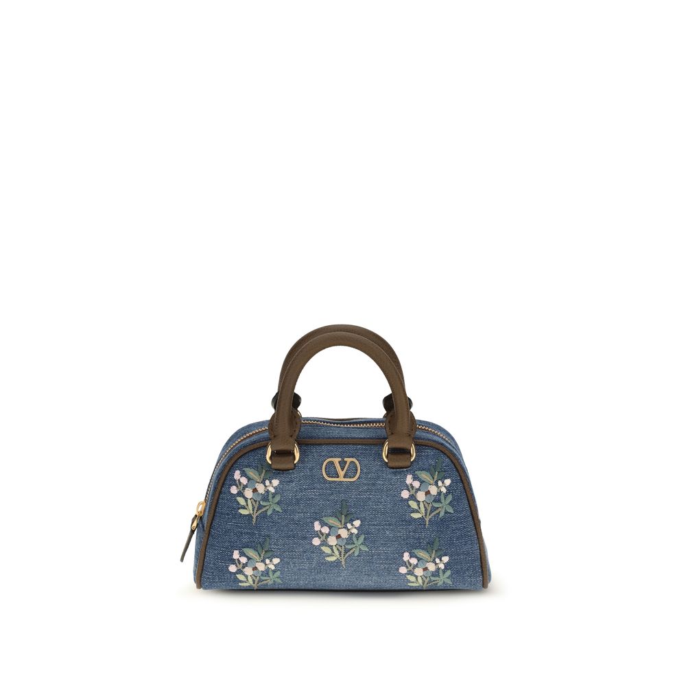 Valentino Garavani Blue Cotton Handbag