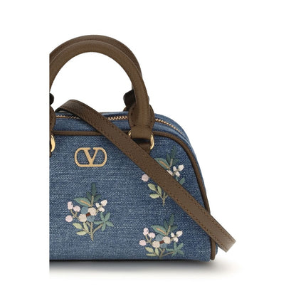 Valentino Garavani Blue Cotton Handbag