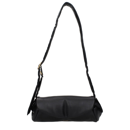 Jil Sander Black Leather Crossbody Bag