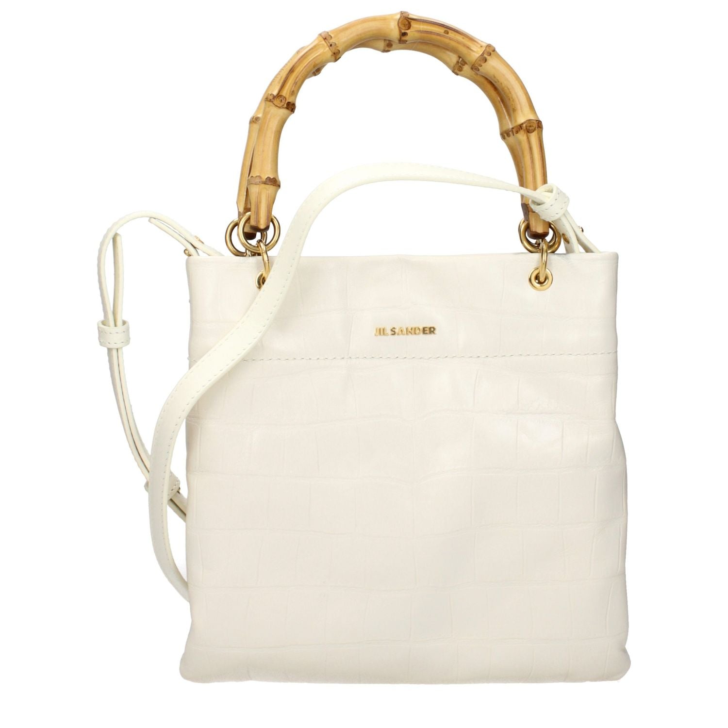 Jil Sander Beige Leather Handbag