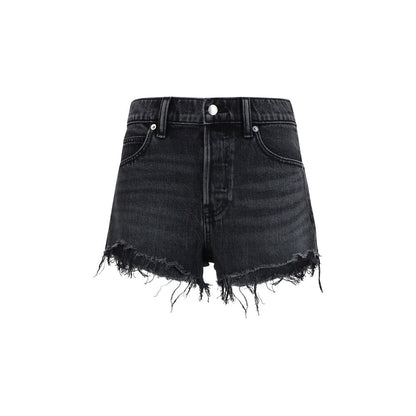 Alexander Wang Black Cotton Bermuda Shorts