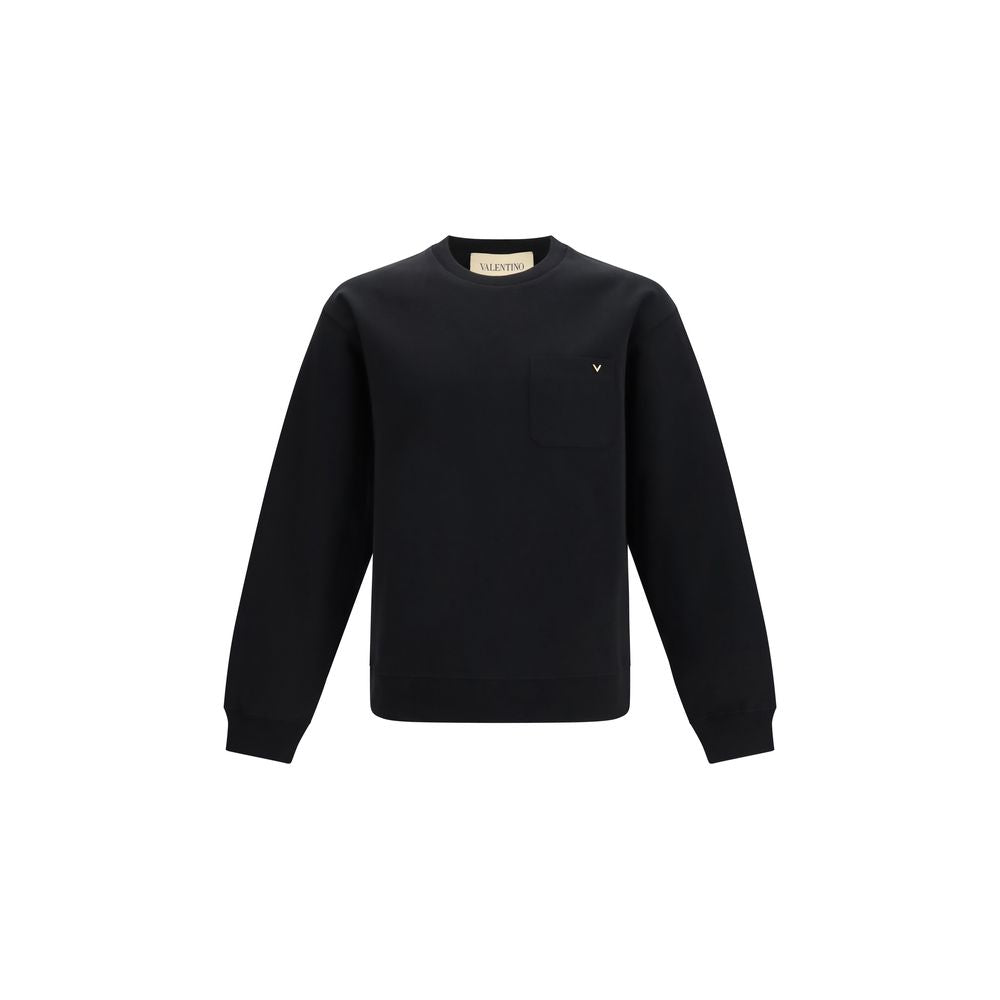 Valentino Black Cotton Sweatshirt