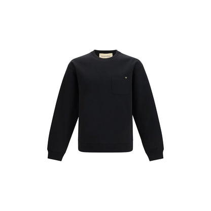 Valentino Black Cotton Sweatshirt
