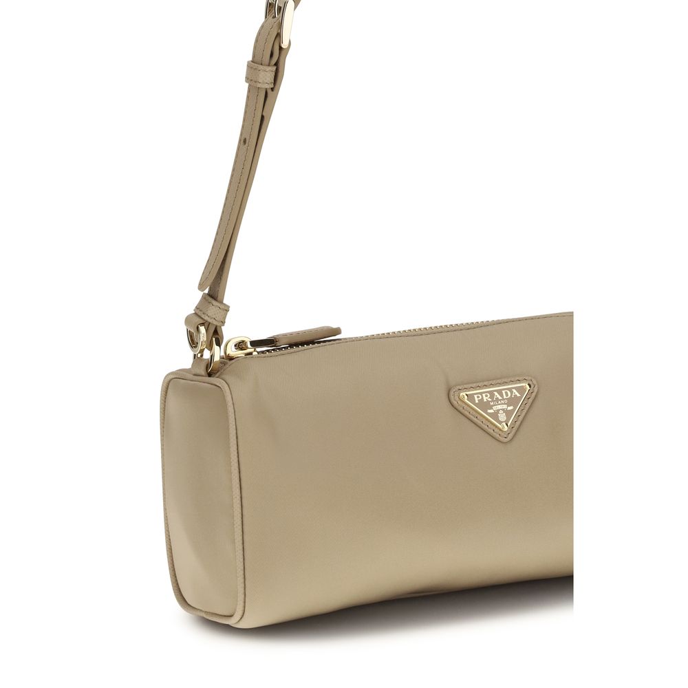 Prada Beige The Re-Nylon Shoulder Bag