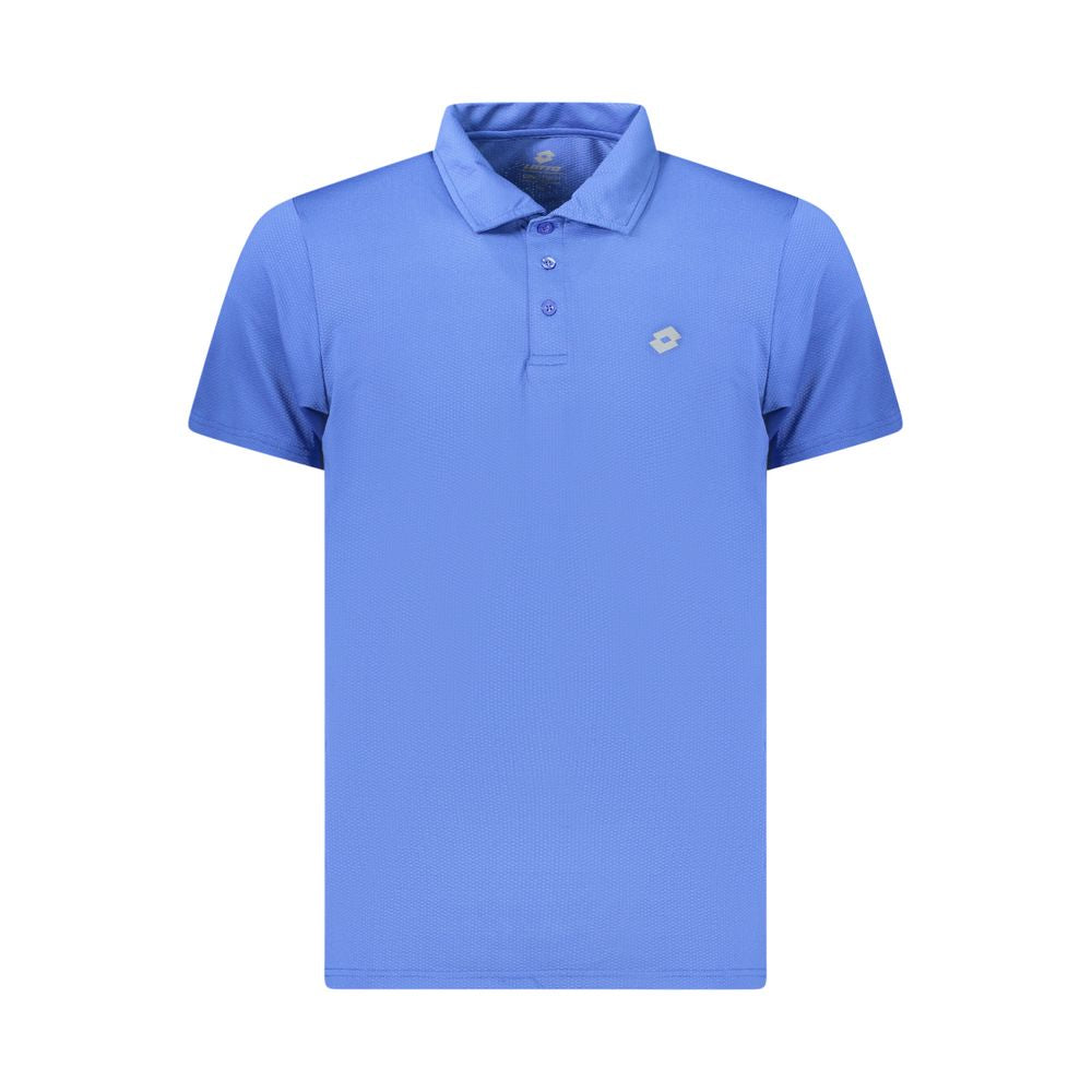 Lotto Blue Polyester Polo Shirt