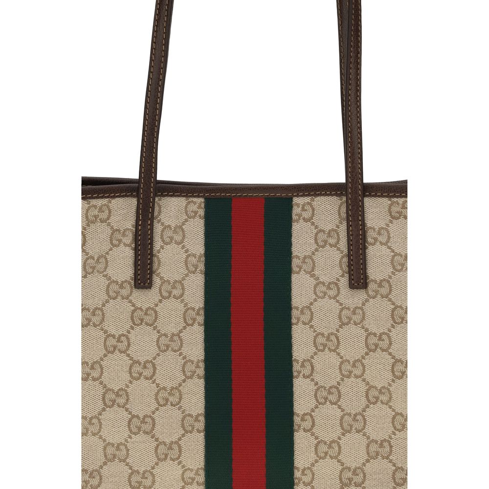 Gucci Beige Cotton Shoulder Bag