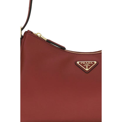 Prada Brown Calf Leather Bos Taurus Shoulder Bag