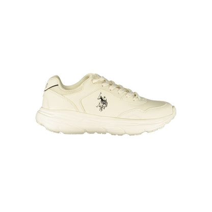 U.S. POLO ASSN. White Polyurethane Women's Sneaker