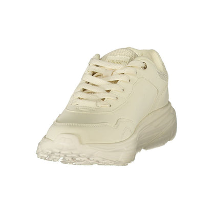 U.S. POLO ASSN. White Polyester Athletic Sneakers