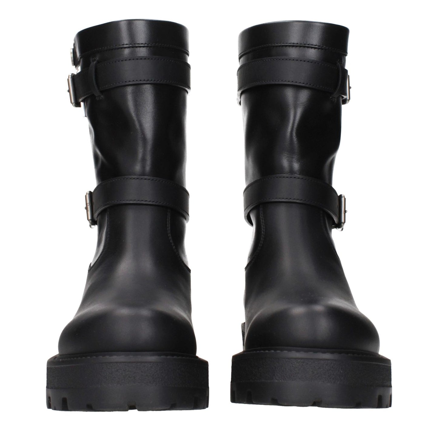 Christian Dior Black Leather Ankle Boots