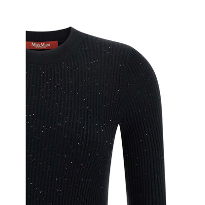 Max Mara Black Silk Cardigan