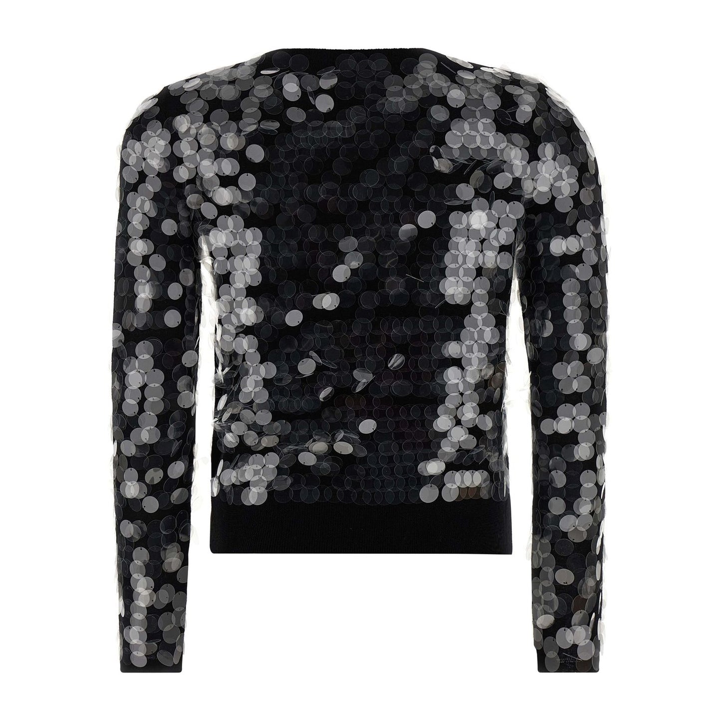 Max Mara Black Virgin Wool Cardigan