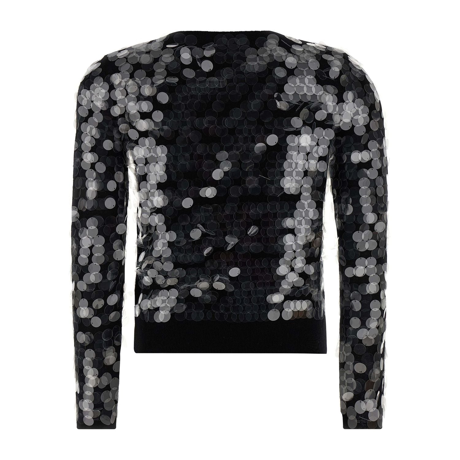 Max Mara Black Virgin Wool Cardigan