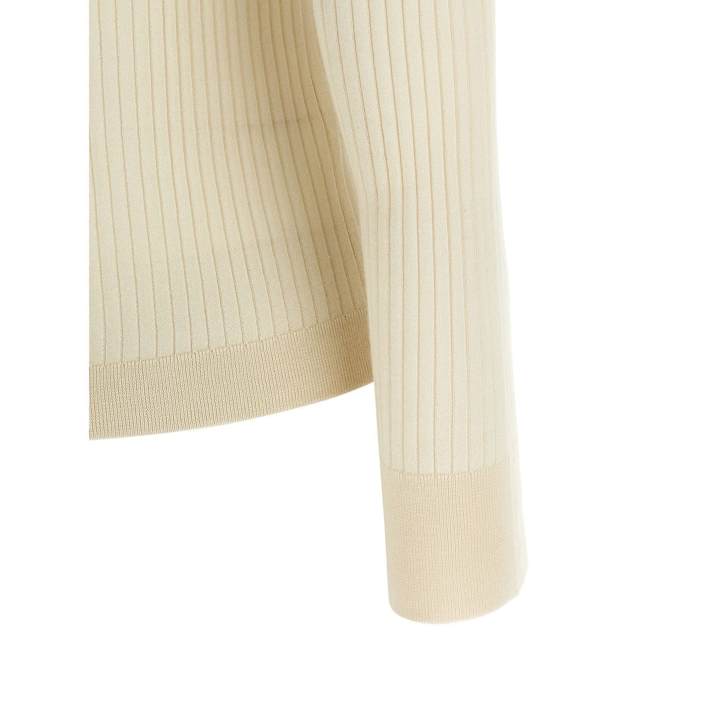 Max Mara White Cashmere Polo Shirt