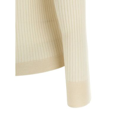 Max Mara White Cashmere Polo Shirt