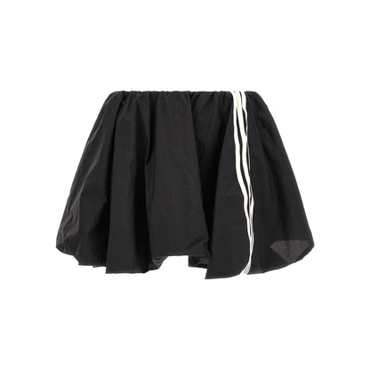 Y-3 Black Polyamide Long Skirt