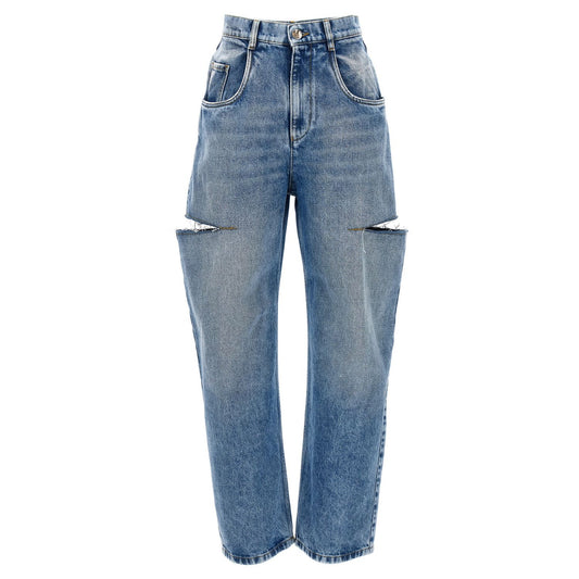 Maison Margiela Blue Cotton Straight-Leg Jeans