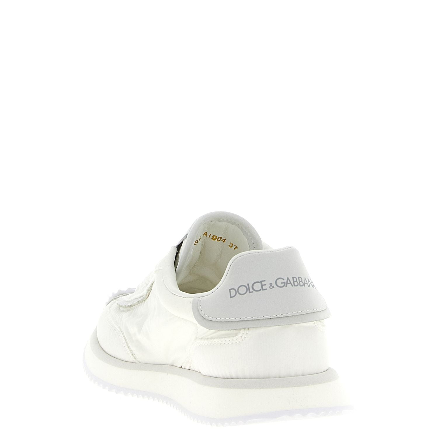 Dolce & Gabbana White Polyester Athletic Sneakers
